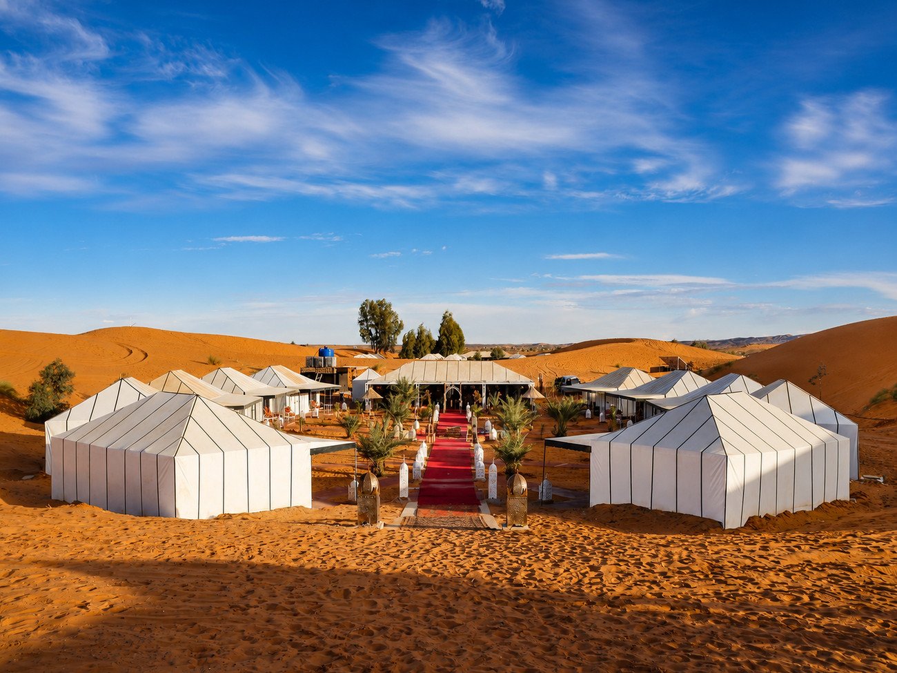 3-Day Classic Marrakech to Sahara Desert itinerary map and landscape in Morocco